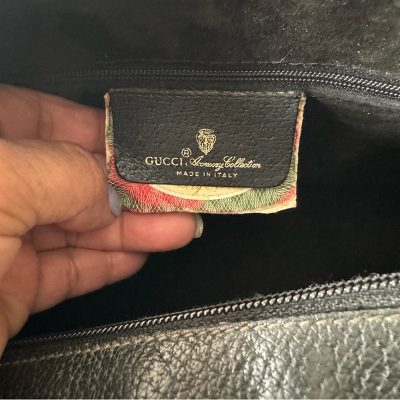 Vintage Gucci GG Canvas Small Boston with Sherry line Grey/Black - Picture 6 of 15